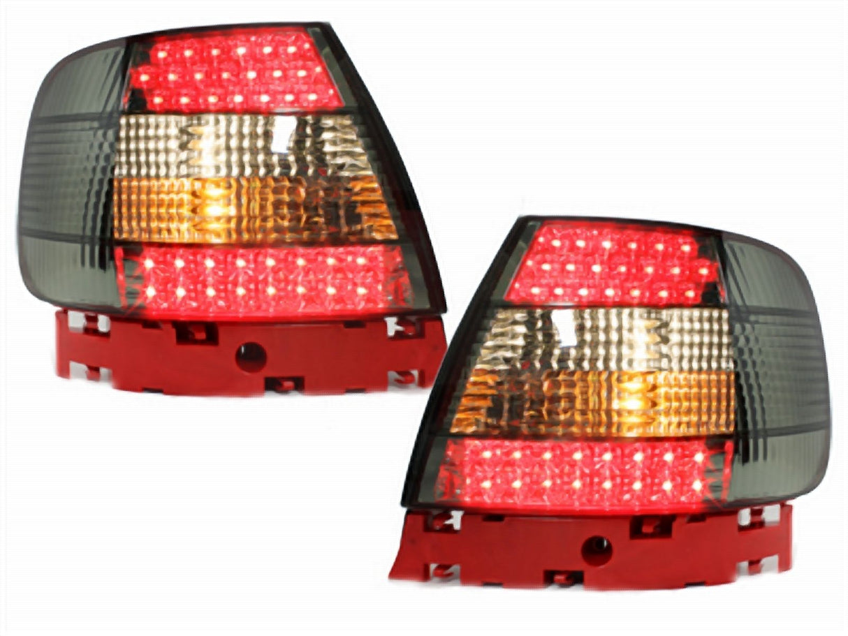 LED Rückleuchten für BMW E46 Limo Touring rot schwarz mit E-Prüfzeichen