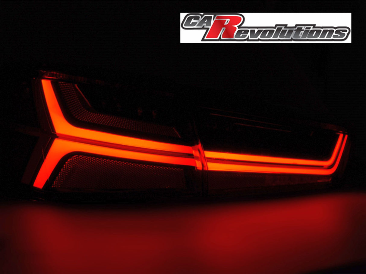 Voll LED Lightbar Rückleuchten Set Smoke für Audi A6 C7 Limousine 2011–2014 mit dynamischem LED Blinker