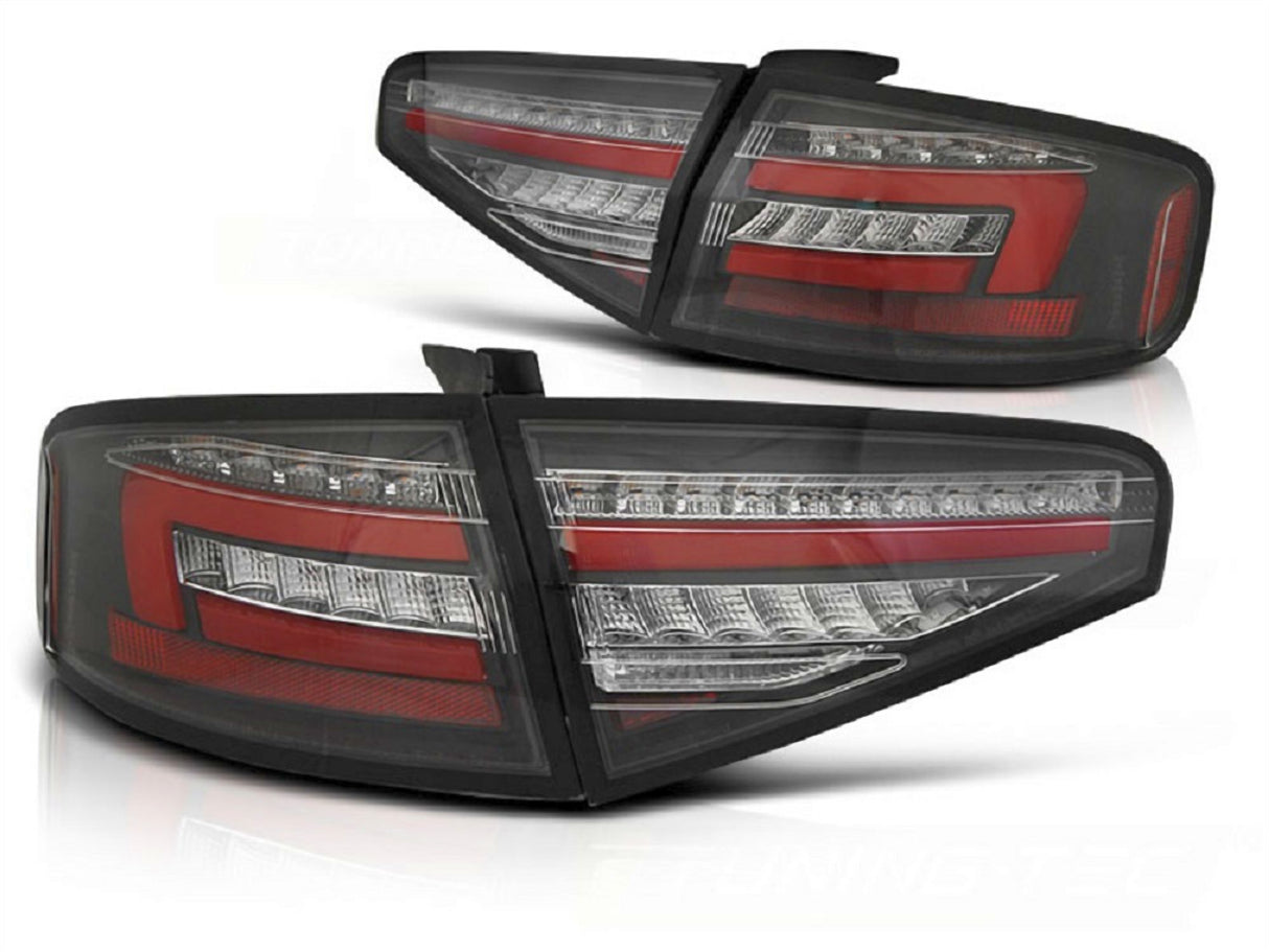 Schwarze LED Rückleuchten für Audi A4 B8 Avant mit dynamischem Blinker, Tuning Zubehör