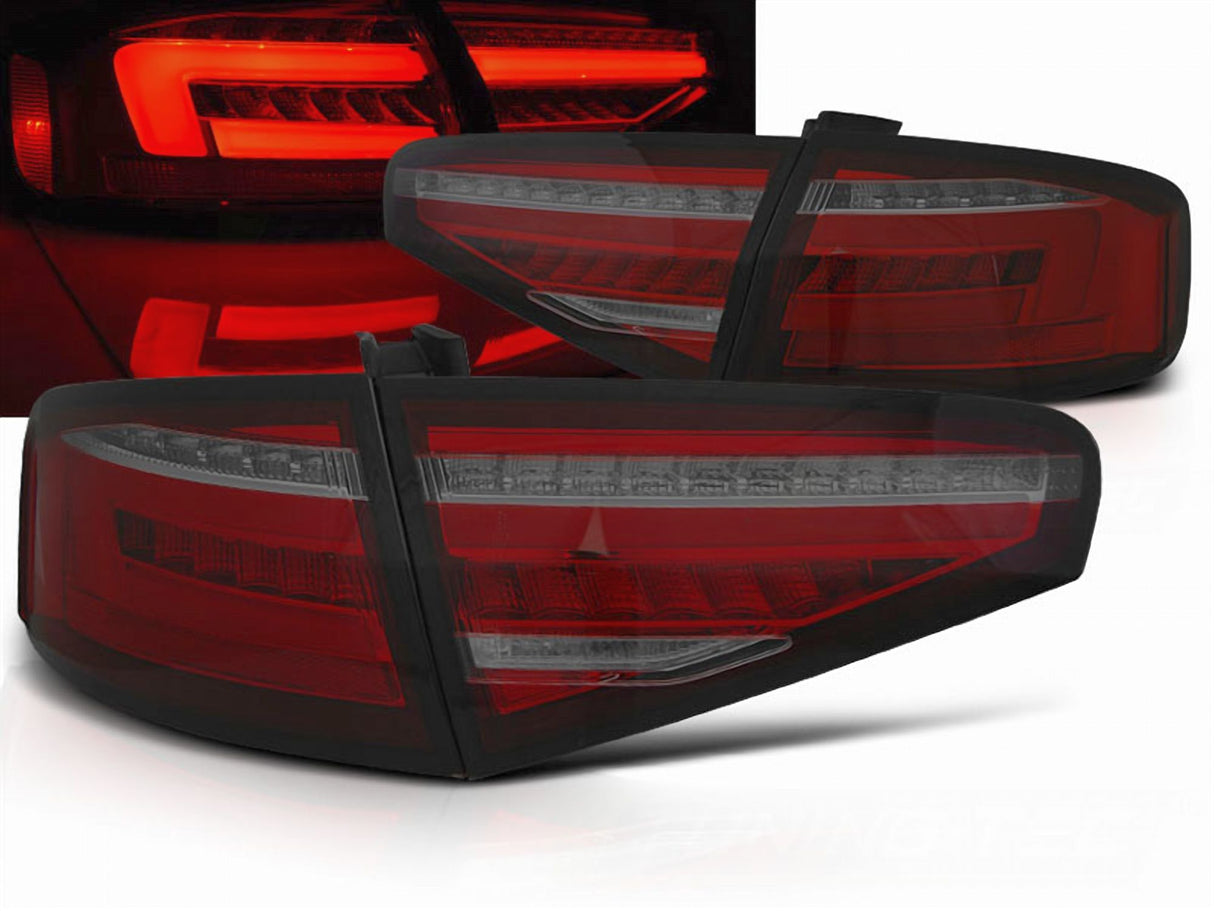 leuchten smoked rot mit dynamischem Blinker für sportlichen Look für Audi A4 B8 LED Rück