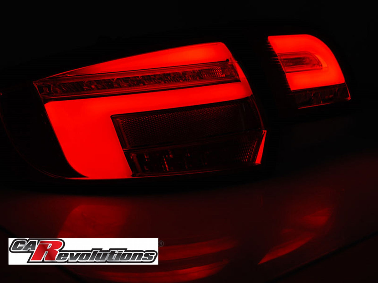 Voll LED Rückleuchten Set Schwarz für Audi A3 8P FL Sportback 2009-2012 mit dynamischen Blinkern