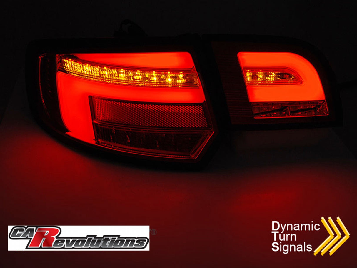 Voll LED Rückleuchten Set Smoke für Audi A3 8P FL Sportback 2009-2012 mit dynamischen Blinkern