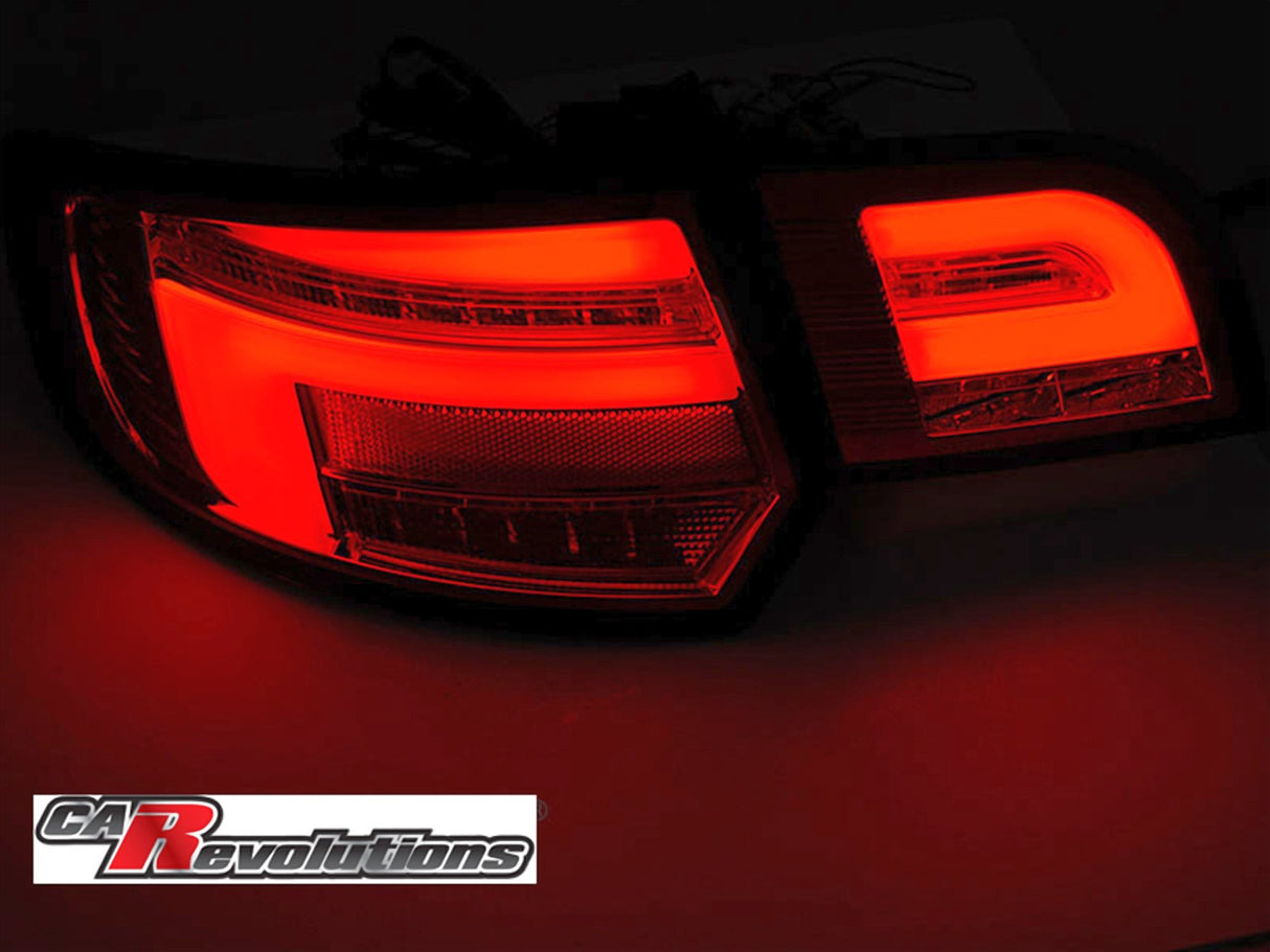 LED dynamische Rückleuchten Red Bar Set für Audi A3 8P Sportback 2003 bis 2008- schwarz