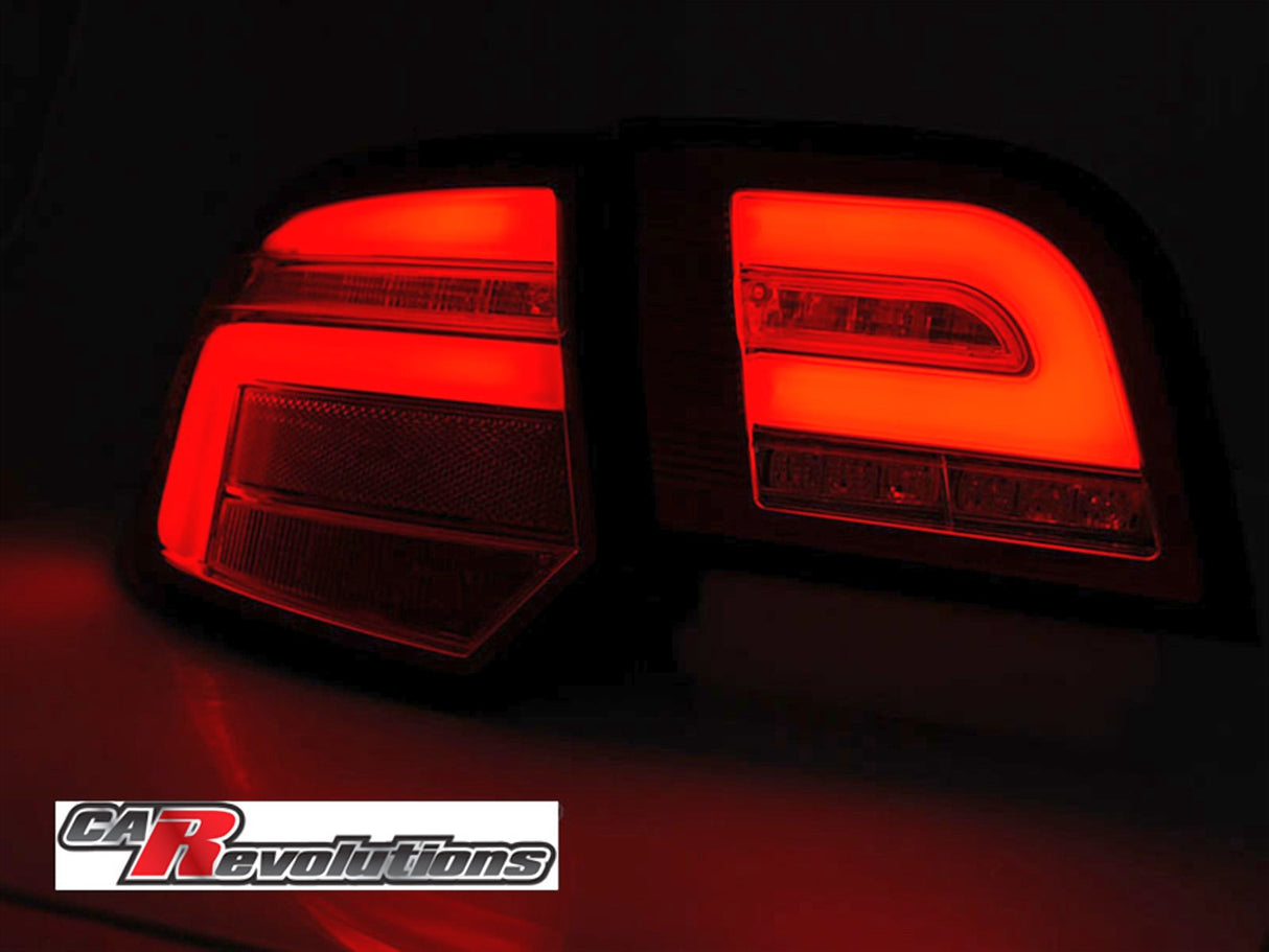 LED dynamische Rückleuchten Set für Audi A3 8P FL Sportback 2009 bis 2012 in rot smoke