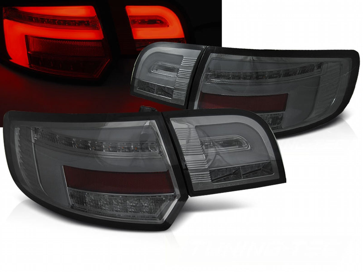 Voll LED Rückleuchten Set Smoke für Audi A3 8P FL Sportback 2009-2012 mit dynamischen Blinkern