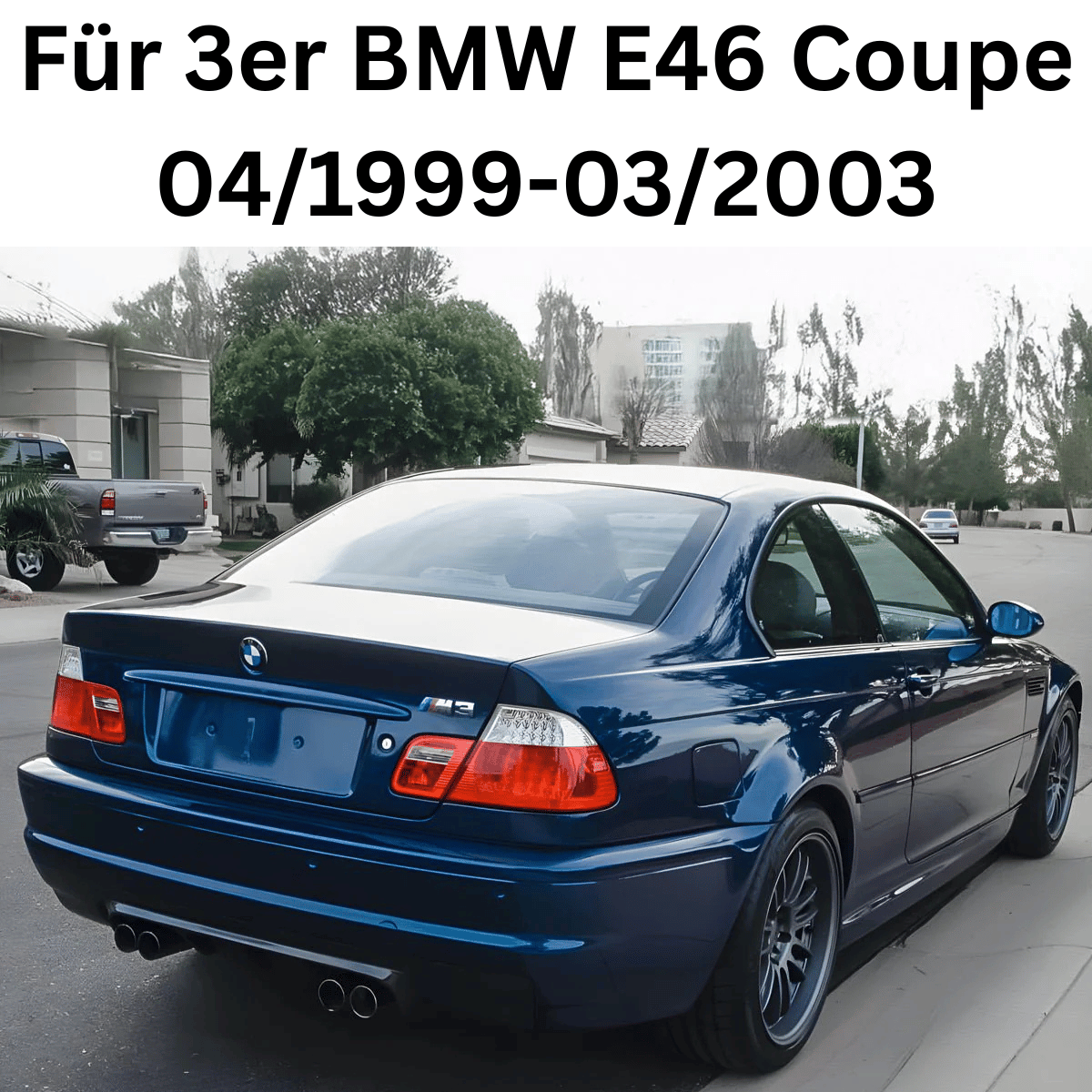 leuchten M3 Style blau, 04/1999-03/2003, Tuning Zubehör für BMW E46 Coupe Rück