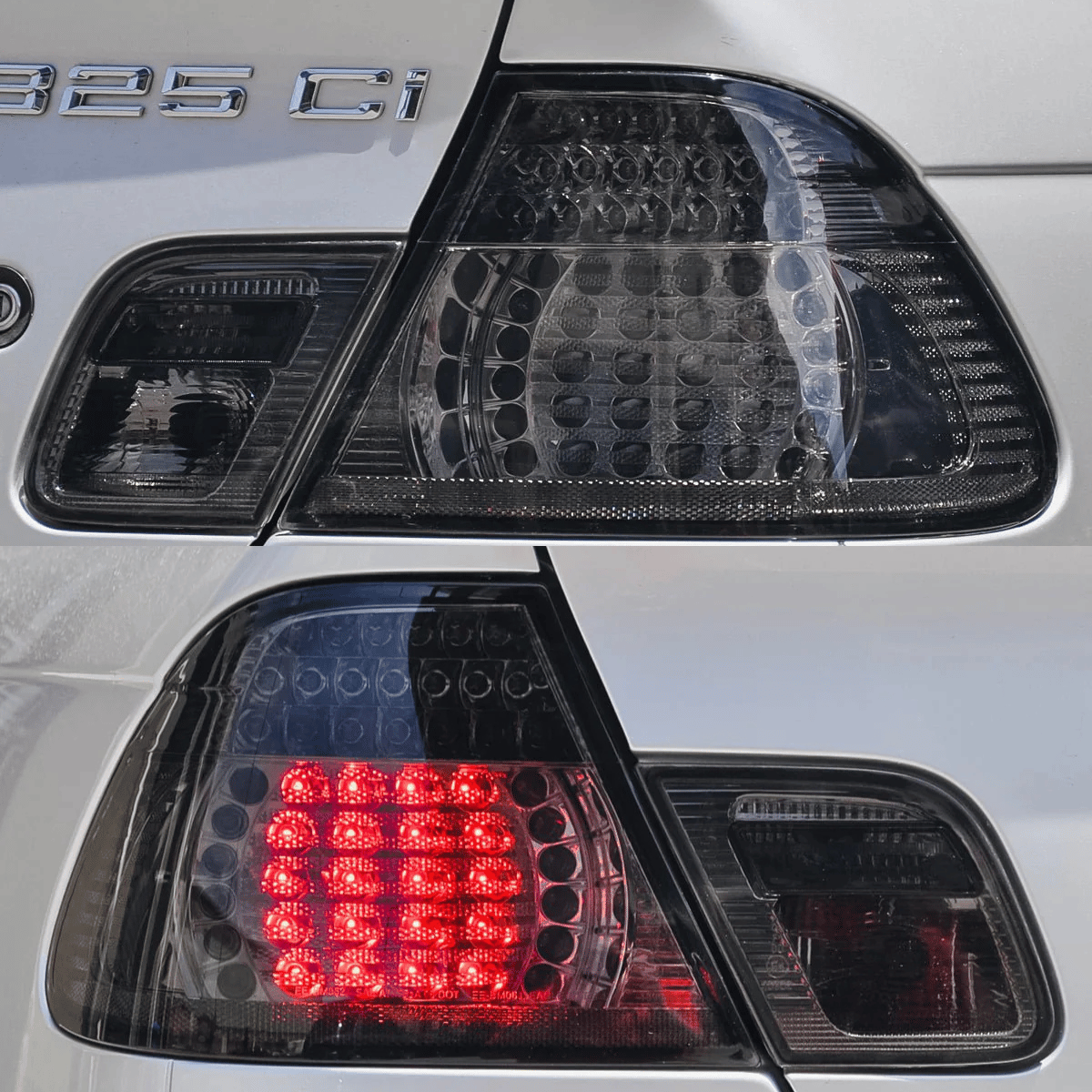 leuchten schwarz mit roten Leuchten für Coupé Cabrio für BMW 3er E46 LED Rück