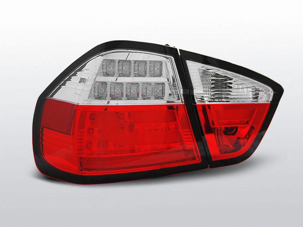 leuchten LED rot klar mit schwarzem Rand für Tuning und Ersatz für BMW E90 E91 Rück