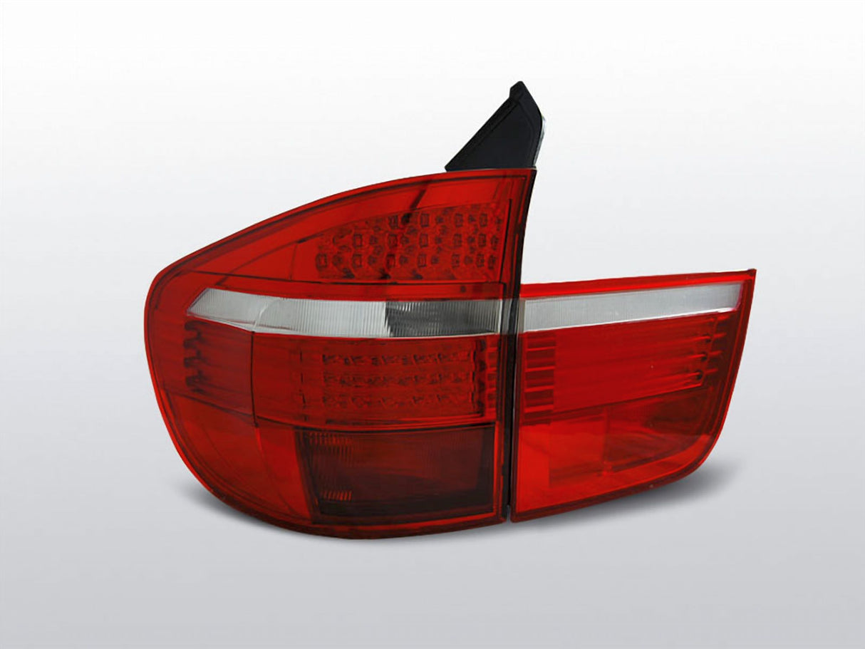 LED Rückleuchten rot weiß für BMW X5 E70 03.2007-05.2010 Tuning Zubehör