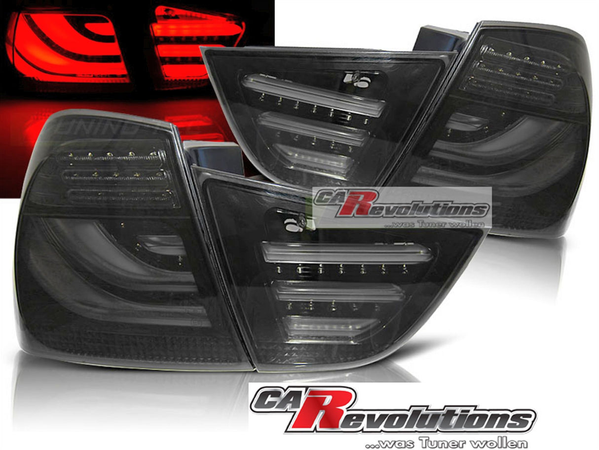 LED LightBar Rückleuchten schwarz für BMW E90 2009-2011, Rücklichter Set