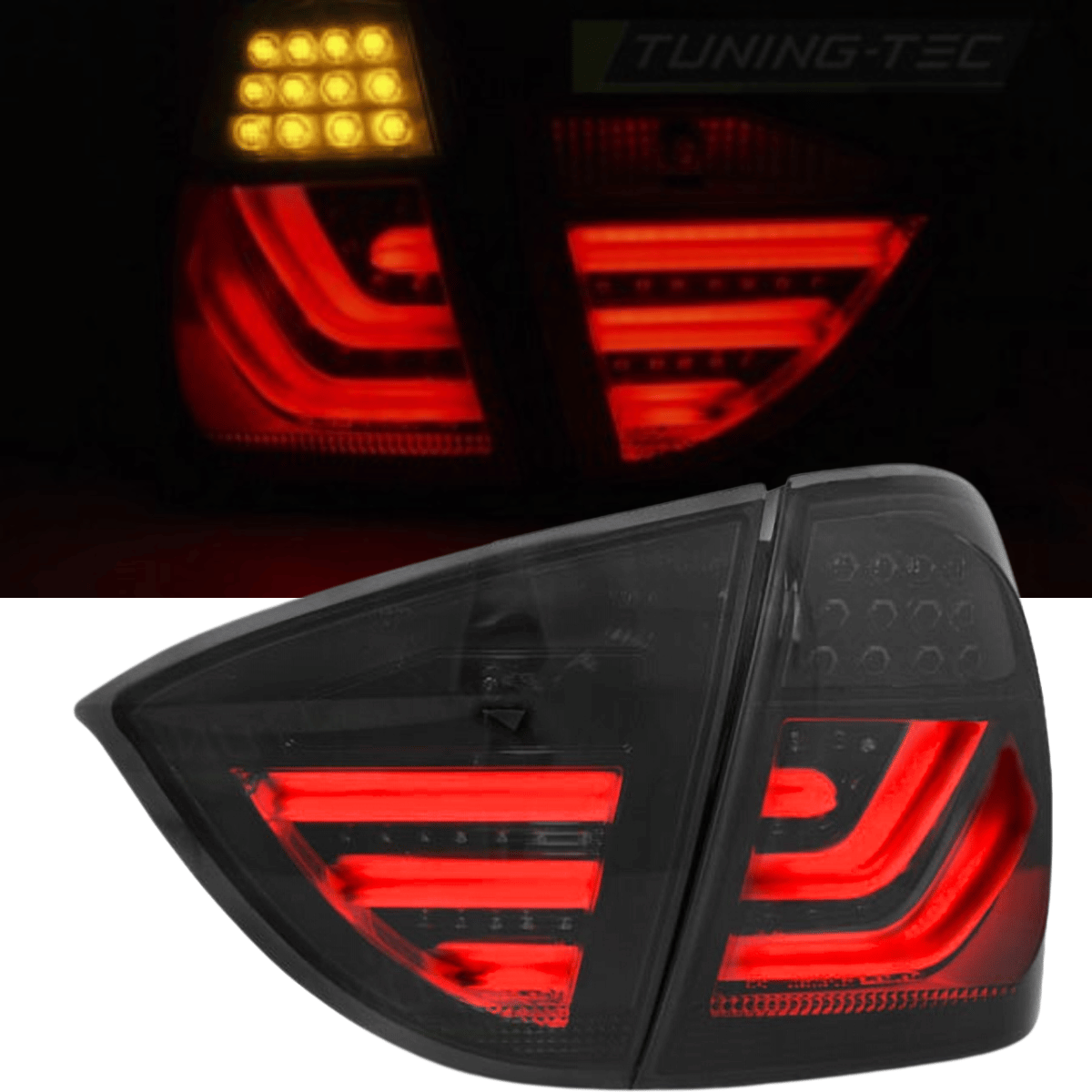 leuchten LED smoked mit dynamischem Blinker für Tuning für BMW E90 E91 Rück