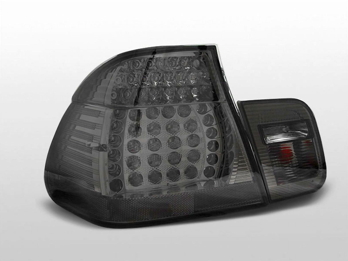 Getönte LED Rückleuchten für BMW E46 Limo Touring mit E-Prüfzeichen