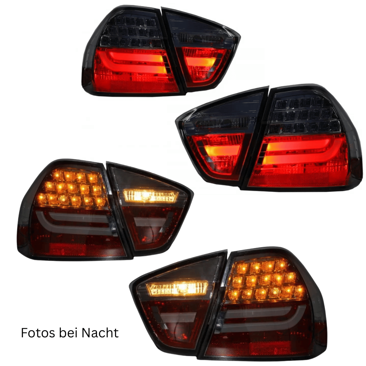 LED Lightbar Rückleuchten Set smoke für BMW E90 03.2005-08.2008