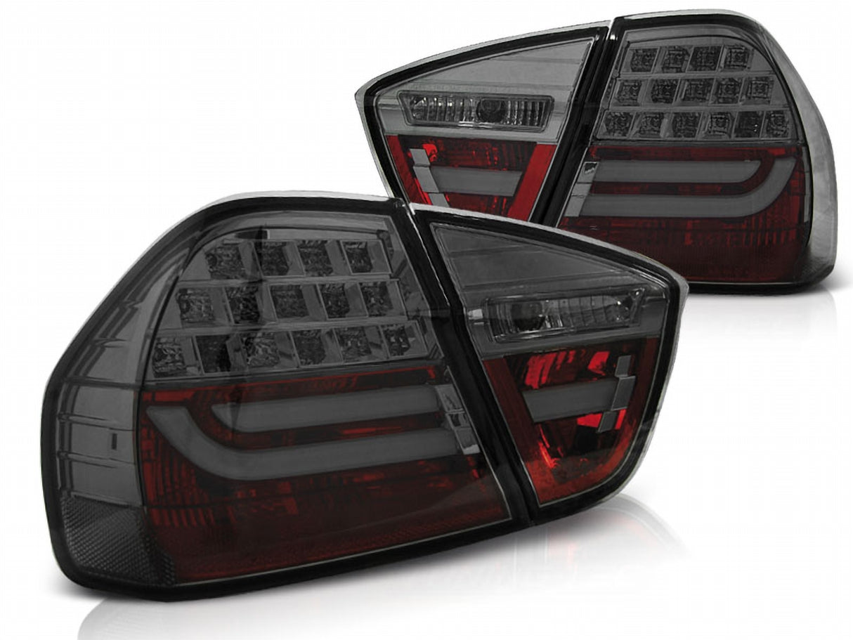 Getönte LED Rückleuchten für BMW E90 E91 mit dynamischem Blinker, smoked Look