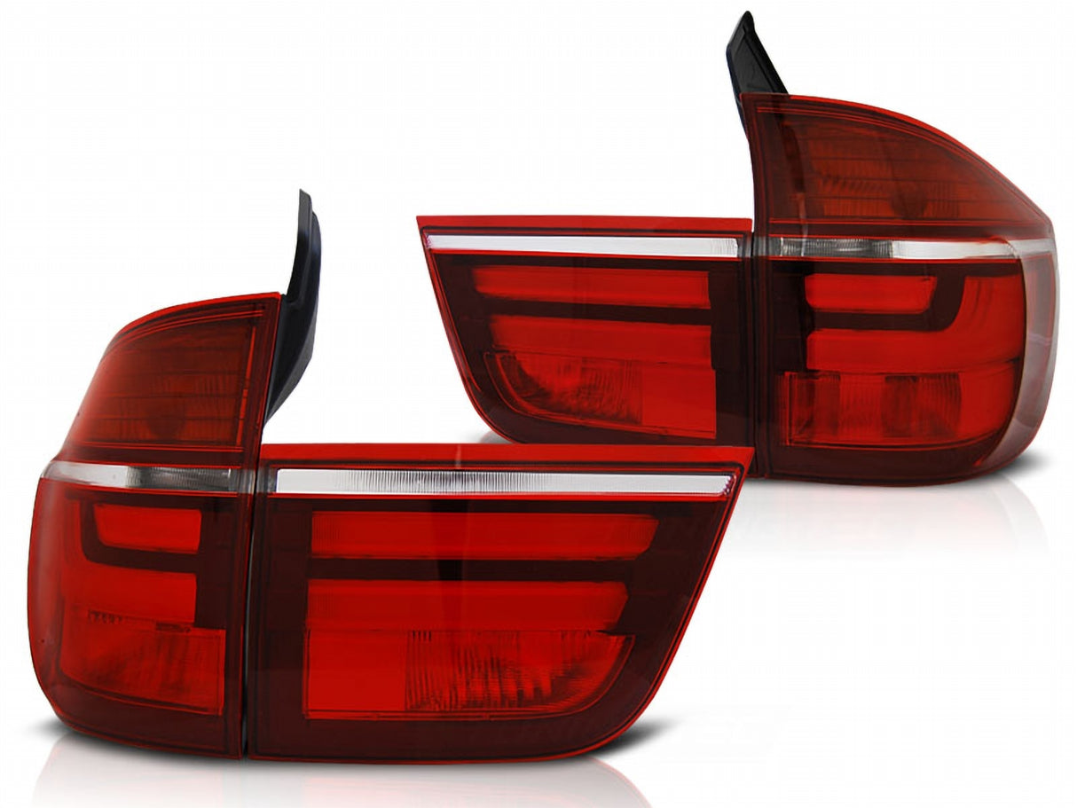 leuchten LED rot getönt Tuning Zubehör CR-Tuning für BMW X5 E70 Rück