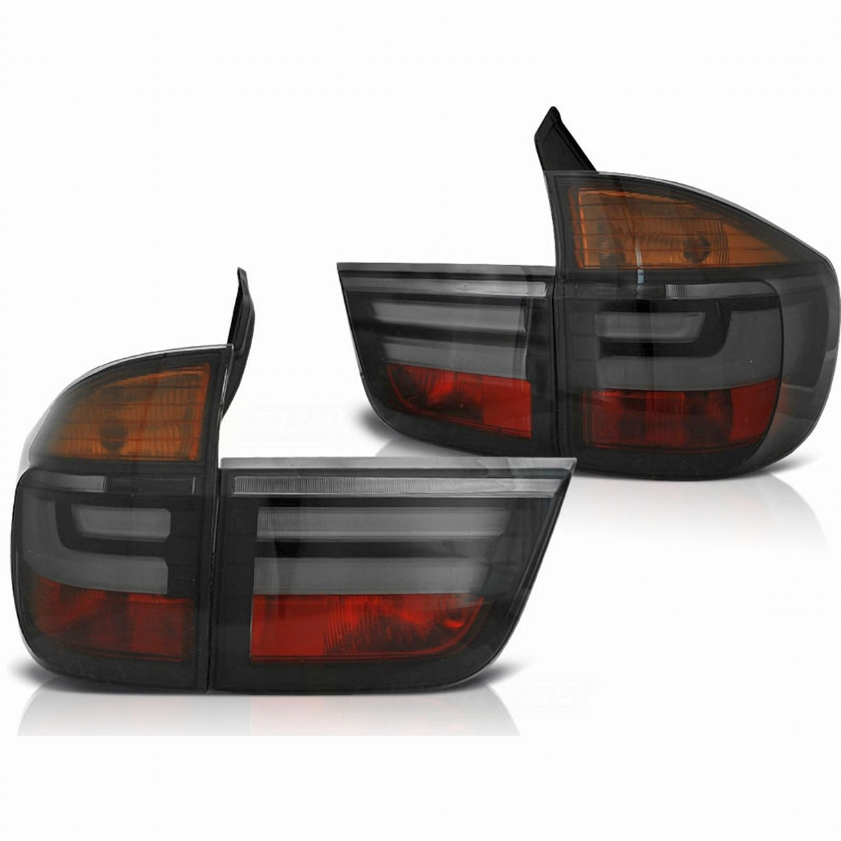 Getönte LED Rückleuchten für BMW X5 E70 mit dynamischem Blinker, smoked Optik