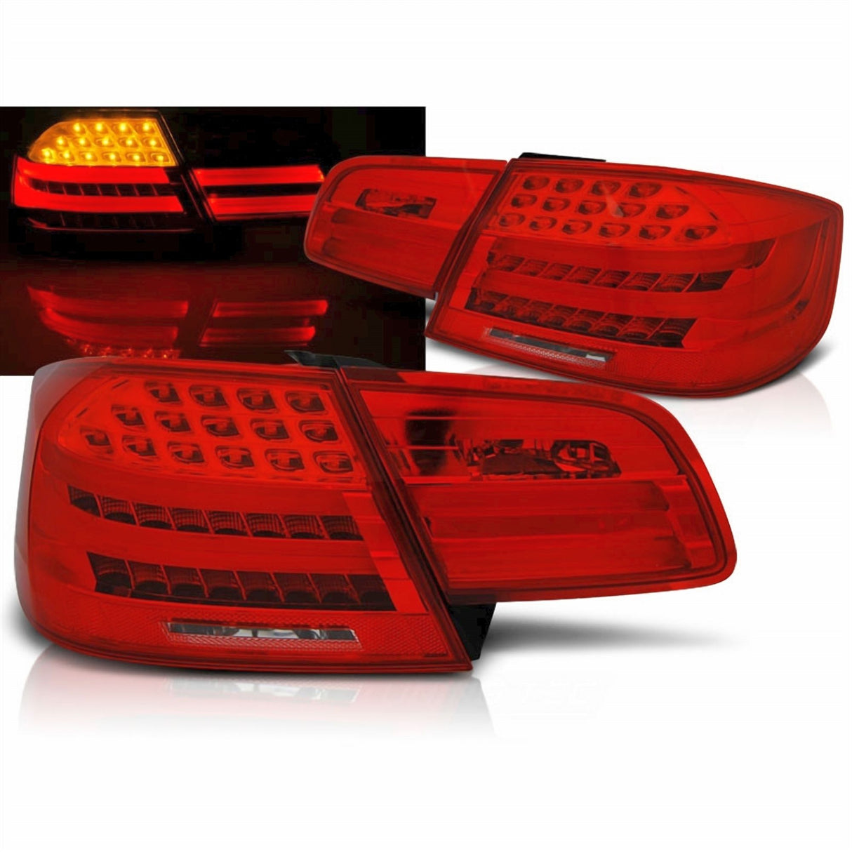 LED Lightbar Rückleuchten für BMW E92 Coupe, rot, Set, Tuning Zubehör