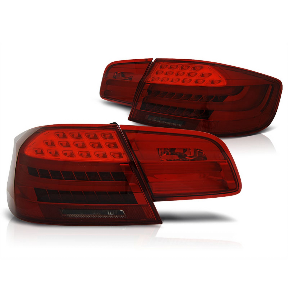 LED Lightbar Rückleuchten Set Rot Smoke für BMW 3er E92 Coupé 09.2006–03.2010