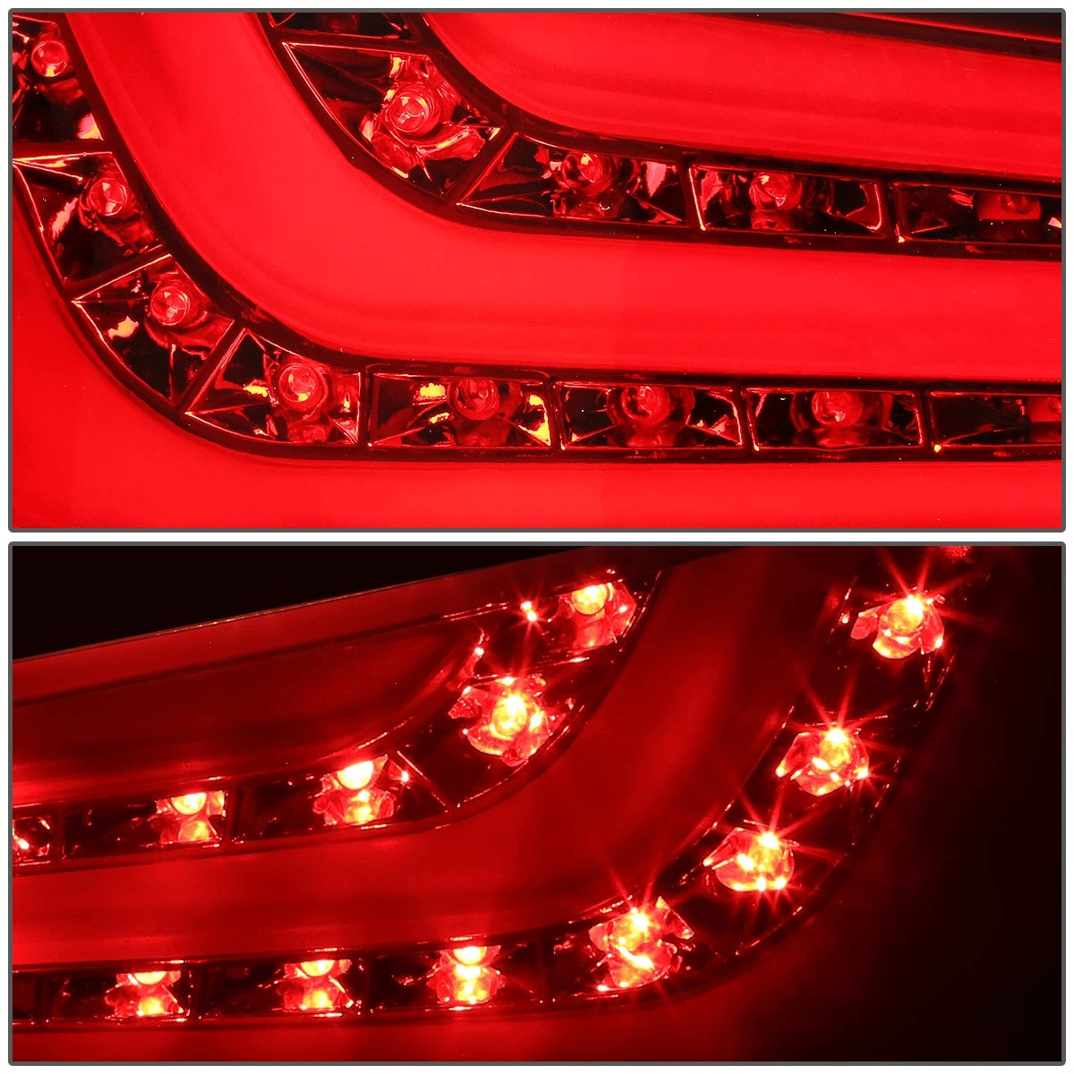 LED Lightbar Rückleuchten in rot matt für BMW E60 07.2003-02.2007