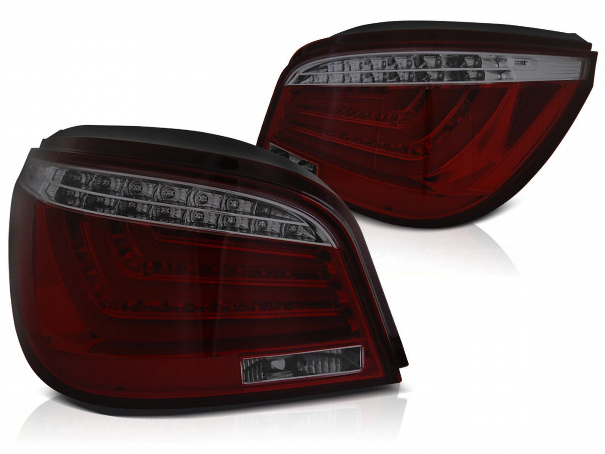 LED Lightbar Rückleuchten in rot matt für BMW E60 07.2003-02.2007