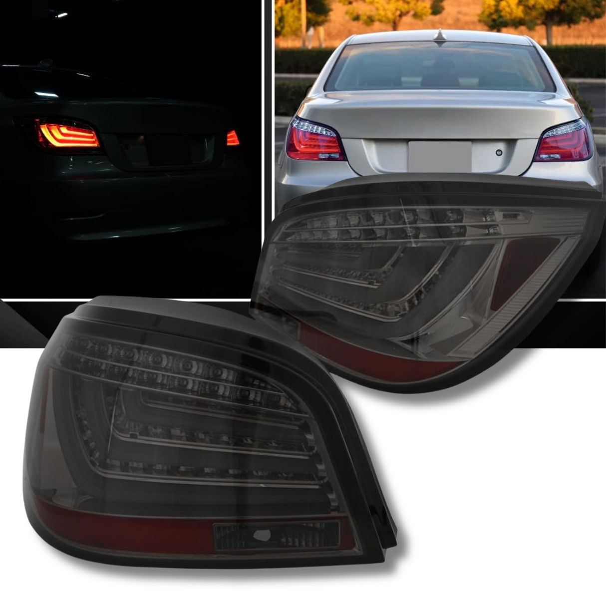 LED Lightbar Rückleuchten in smoke für BMW E60 07/2003-02/2007