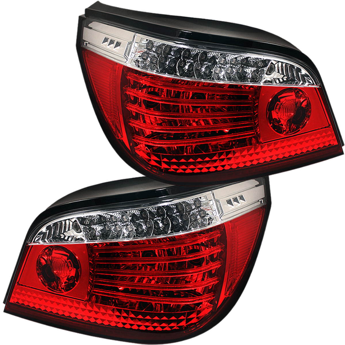 leuchten Rot Klarglas Tuning Rückscheinwerfer für BMW E60 E61 LED Rück