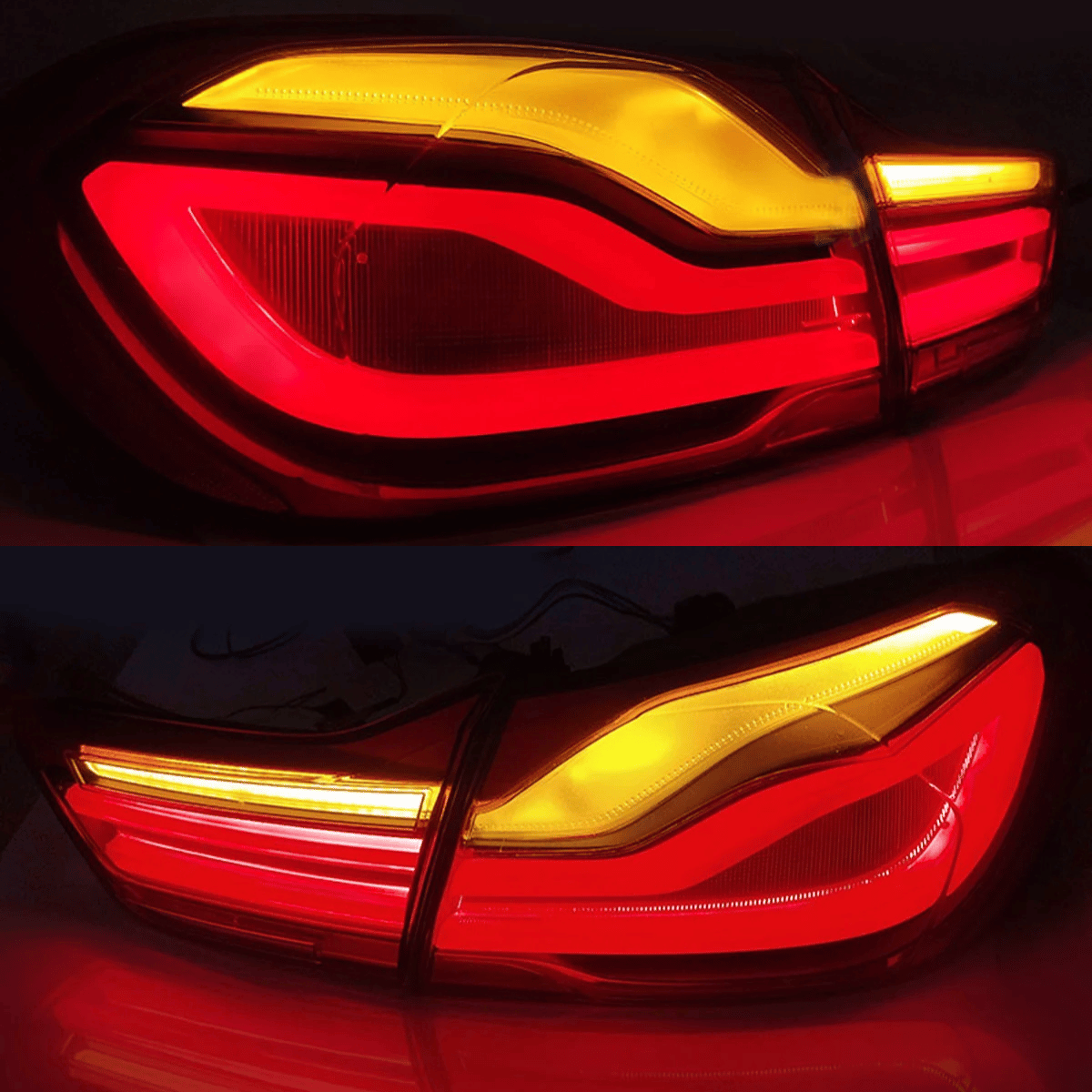 Voll LED Lightbar Rückleuchten Set in Smoke für BMW 4er F32 F33 F36 2013–2016