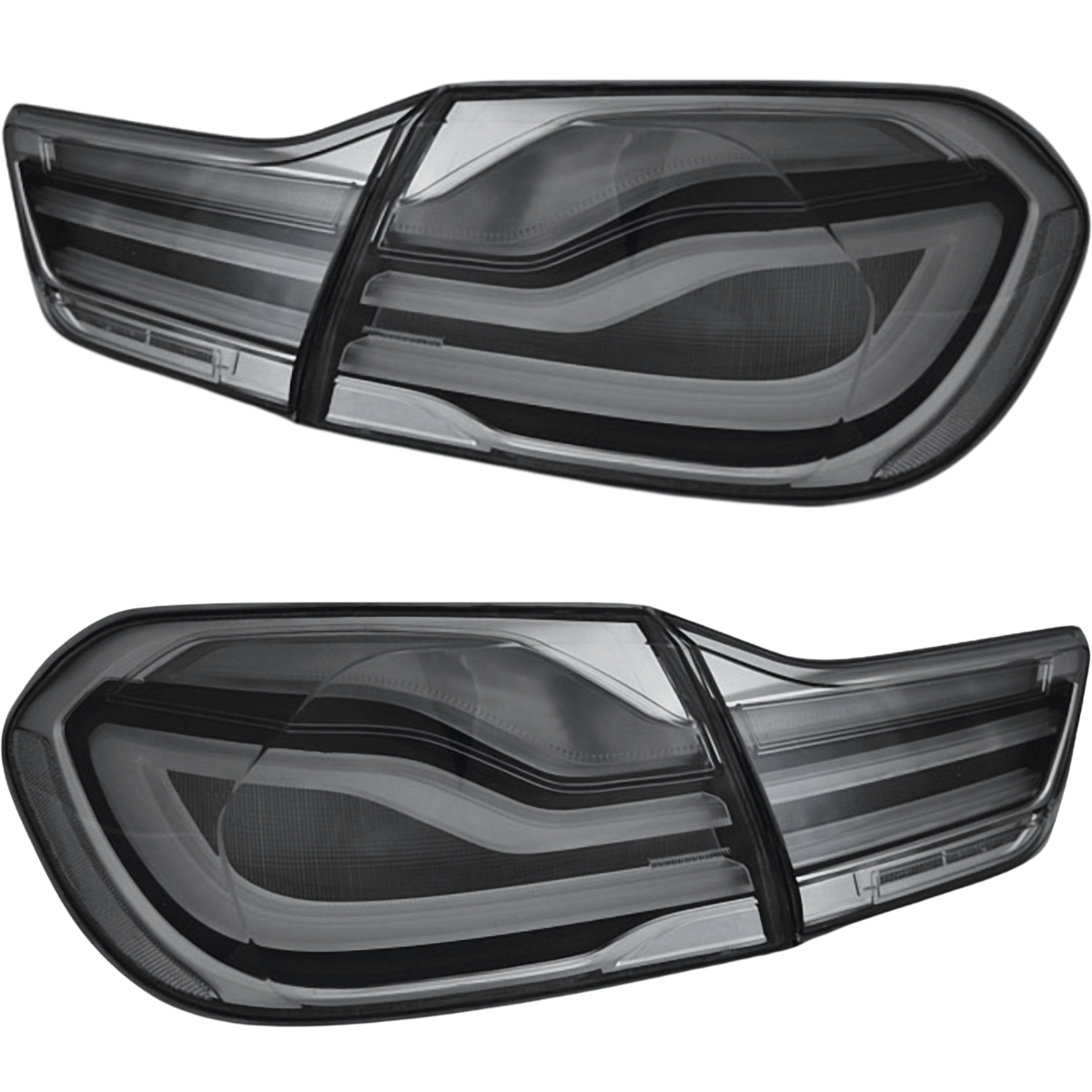 Voll LED Lightbar Rückleuchten Set in Smoke für BMW 4er F32 F33 F36 2013–2016