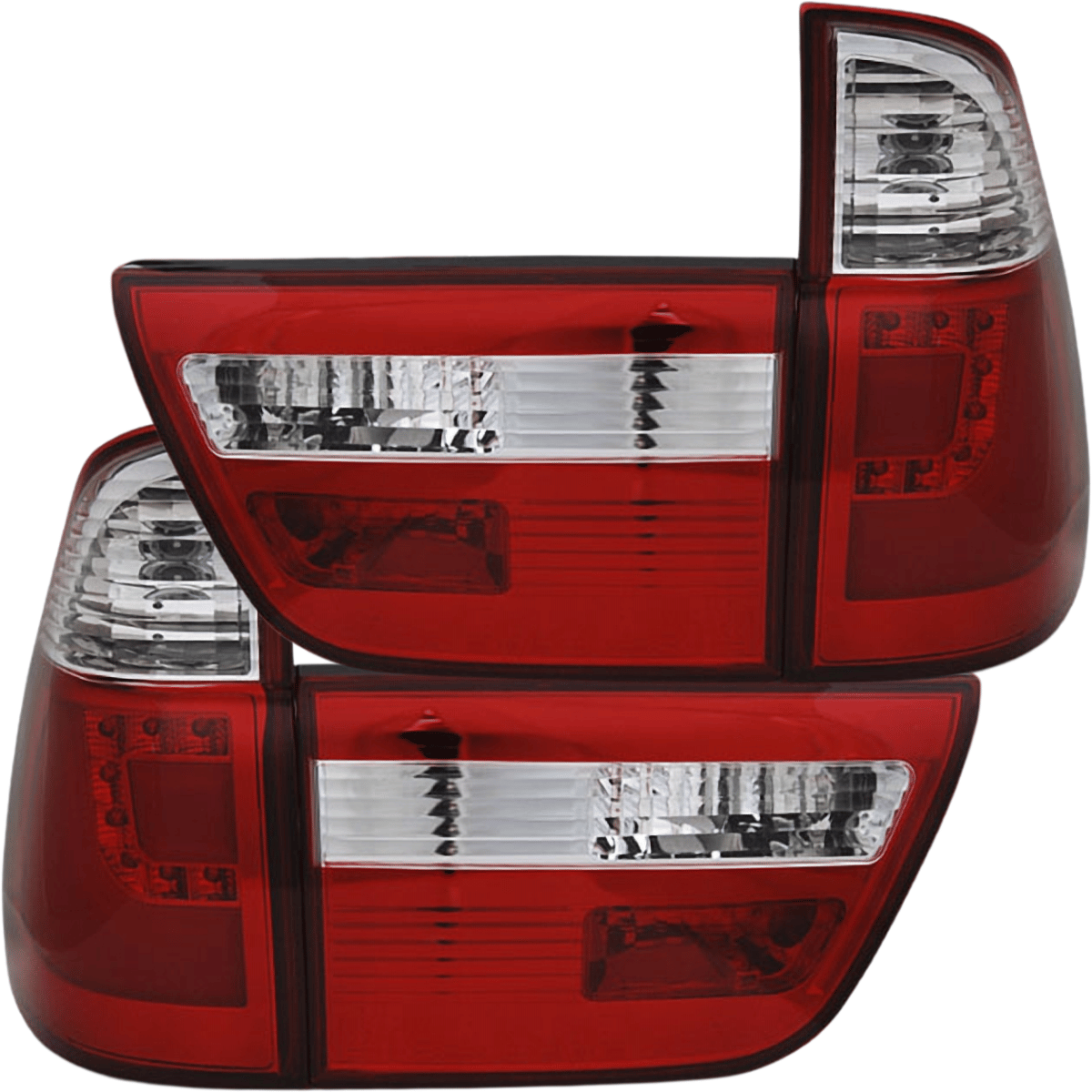 LED Rückleuchten Set Rot-Weiß für BMW X5 E53 09.1999-10.2003 Lightbar - CR Tuning