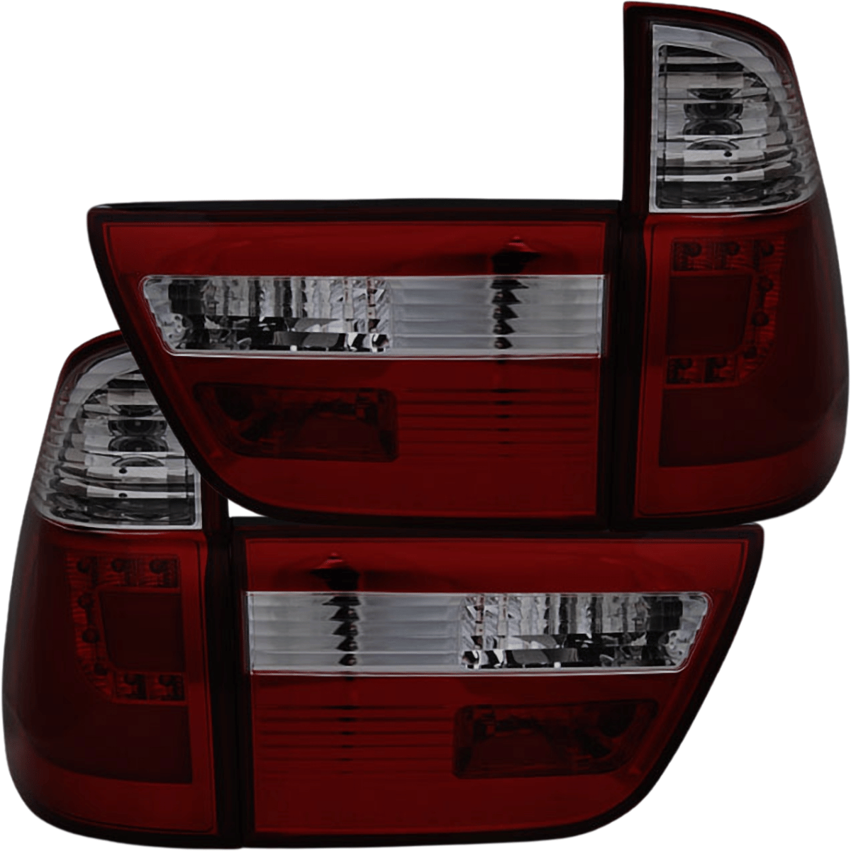 LED Rückleuchten Set Rot-Smoke für BMW X5 E53 09.1999-10.2003 Lightbar