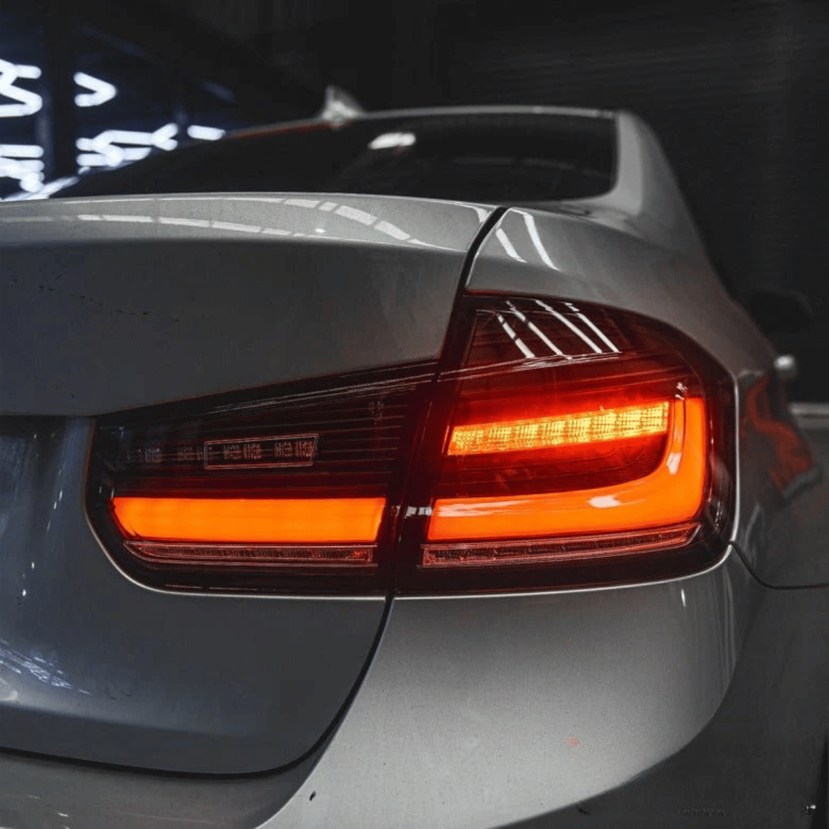 Voll LED Rückleuchten Set Schwarz-Smoke für BMW 3er F30 Limousine 2011-2018 Dynamische Blinker & Lightbar