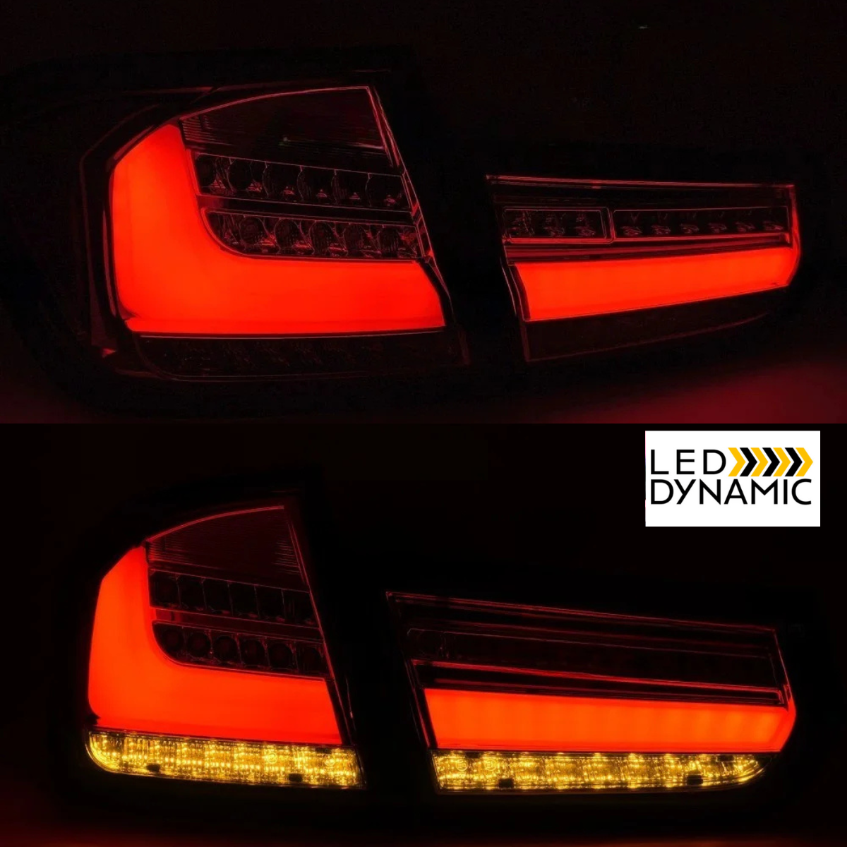 Voll LED Rückleuchten Set in Rot für BMW 3er F30 Bj. 2011-2015 Dynamischer Blinker & Lightbar