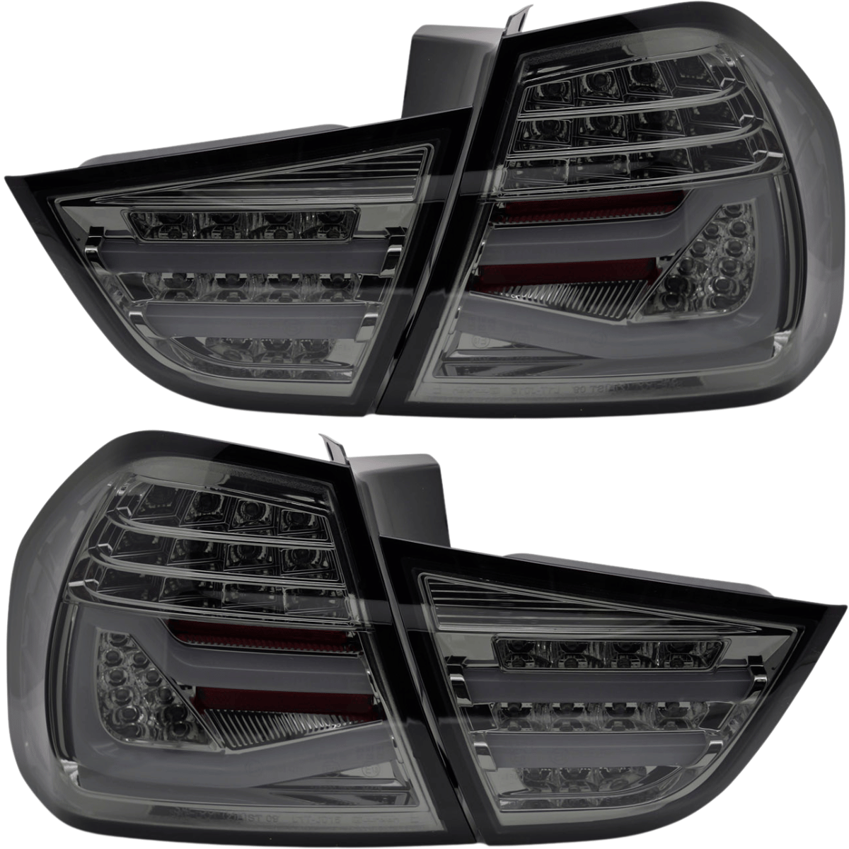 Voll LED LightBar Rückleuchten Set Smoke für BMW 3er E90 LCI 2009-2011 Dynamischer Blinker