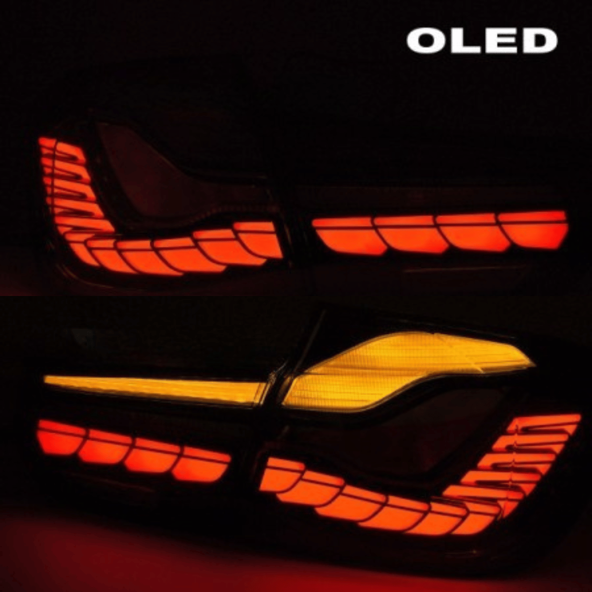 Voll OLED Rückleuchten Set Smoke für BMW 3er F30 2011-2018 Limousine Welcome Light