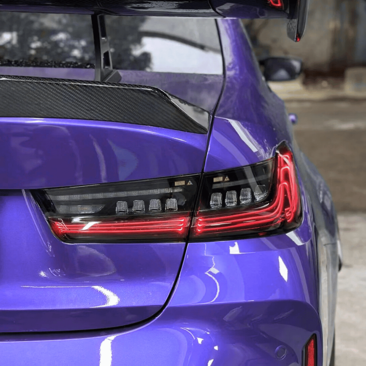 Voll LED Laser Rückleuchten Set in Smoke für BMW 3er G20 2019–2022