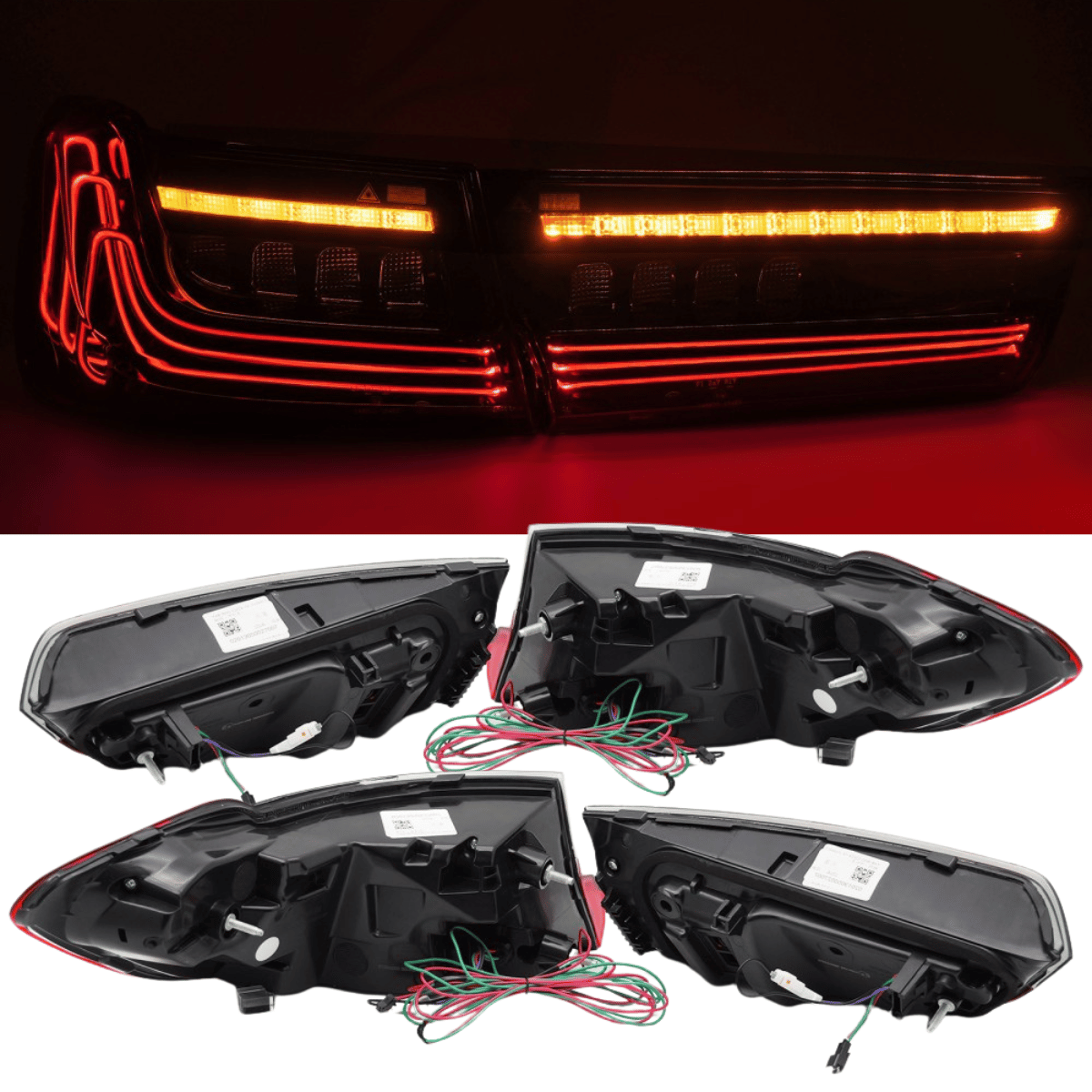 Voll LED Laser Rückleuchten Set in Smoke für BMW 3er G20 2019–2022