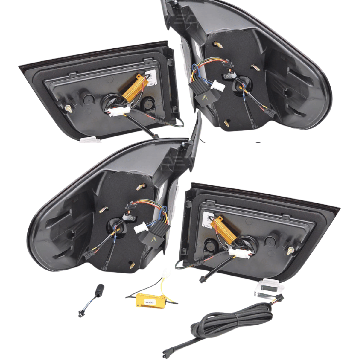 Voll LED Rückleuchten Set Schwarz für BMW X5 E70 LCI 2010-2013 mit Dynamischem Blinker