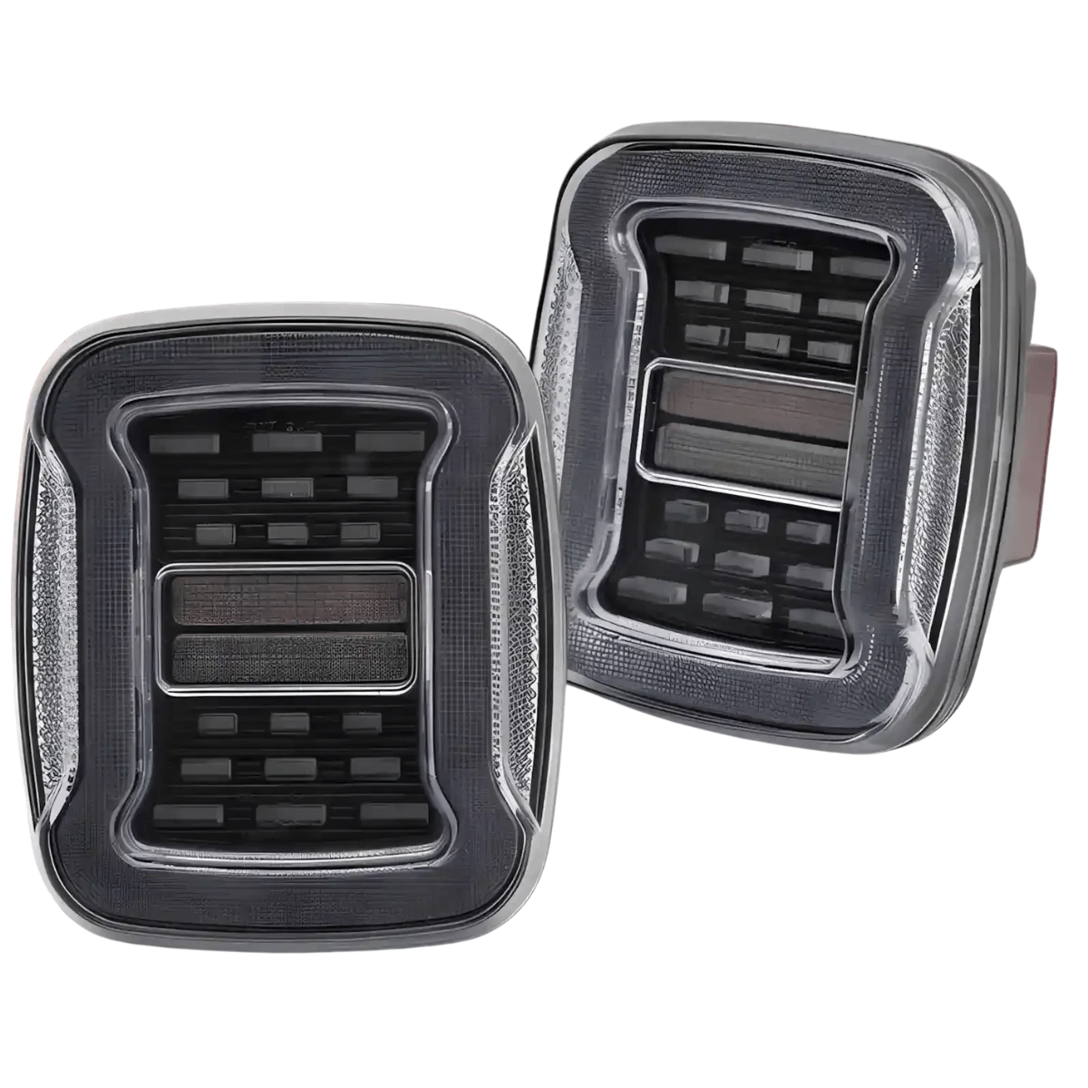 Voll LED Rückleuchten Set Klarglas für Jeep Wrangler YJ 1991–1996 & TJ 1996–2006 mit dynamischem Blinker