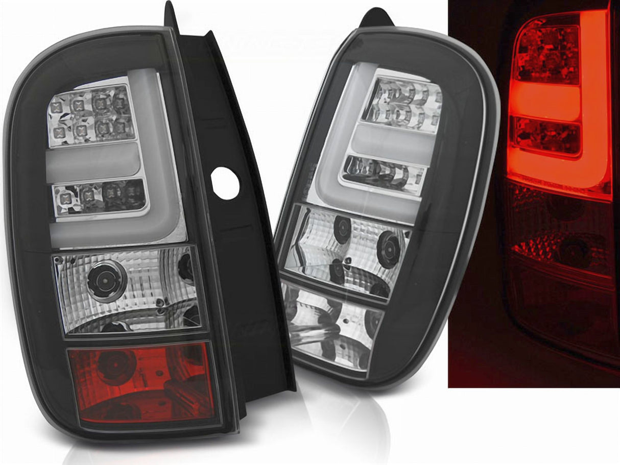 LED Lightbar Rückleuchten Dacia Duster 2010-2014 schwarz mit roten Leuchten