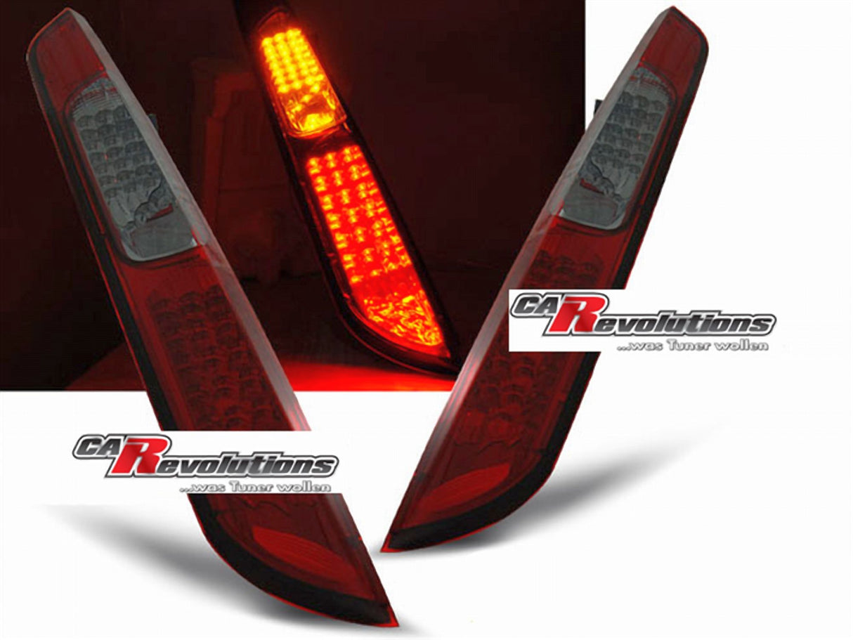 LED Rückleuchten in rot matt für Ford Focus MK2 2008-2010 HB