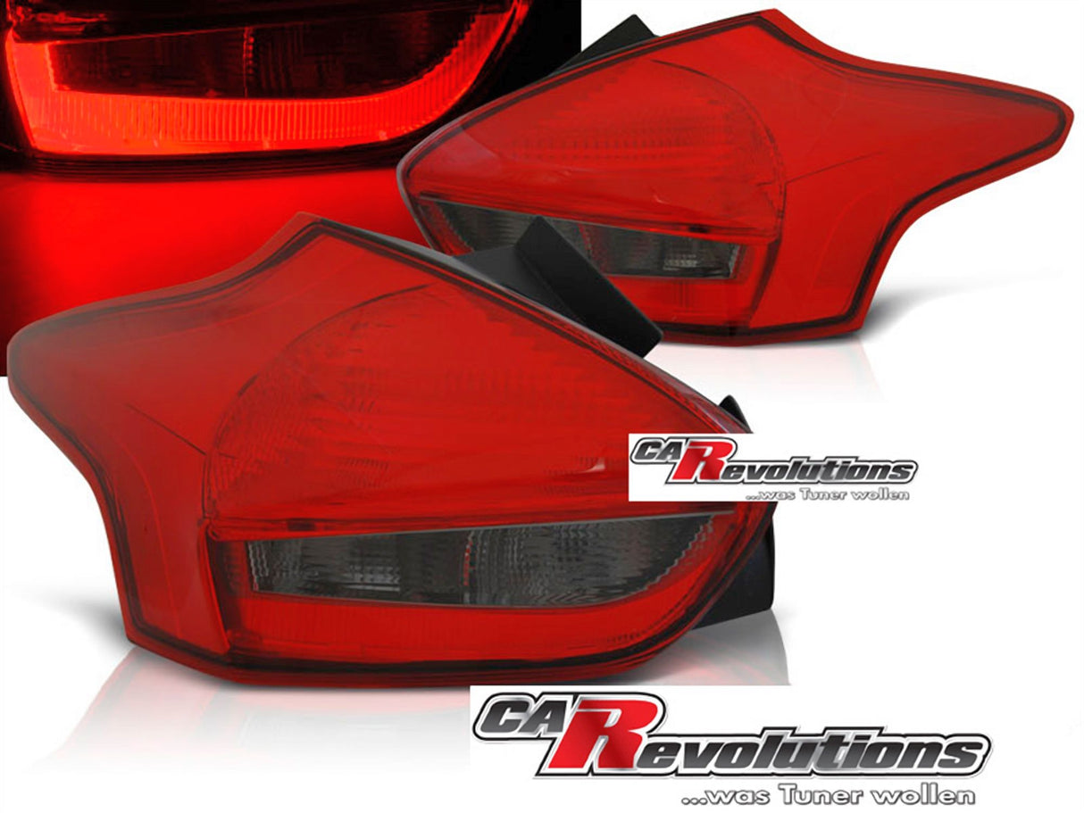 LED Rückleuchten Facelift in rot rauch red smoke für Ford Focus 3 ab 2014