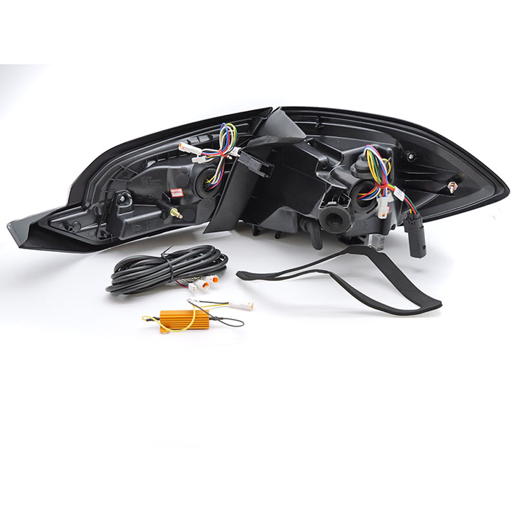 Voll LED dynamische Rückleuchten in schwarz für Ford Fiesta MK8 2017-2021