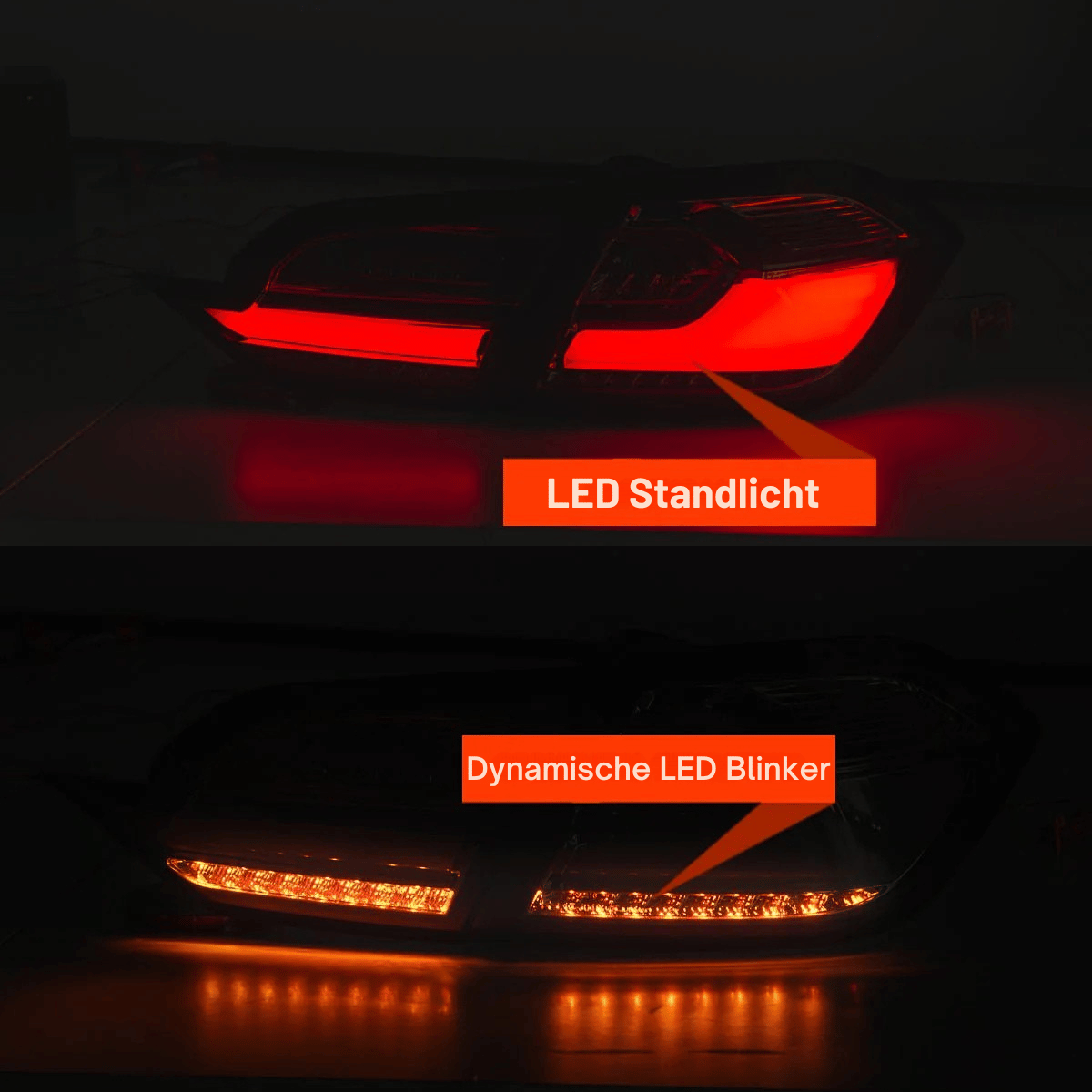 Full LED Rückleuchten Smoke Set für Ford Fiesta MK8 2017–2021 dynamische Blinker