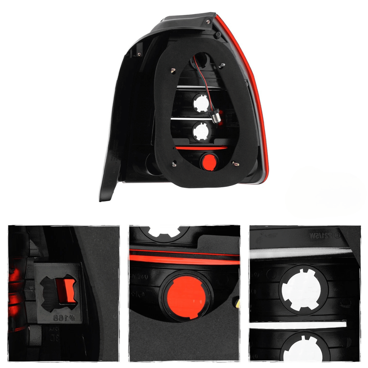 LED Rückleuchten Set in Klarglas rot für Honda Civic EJ9 EK3 EK4 09/1995-02/2001 3-Türer