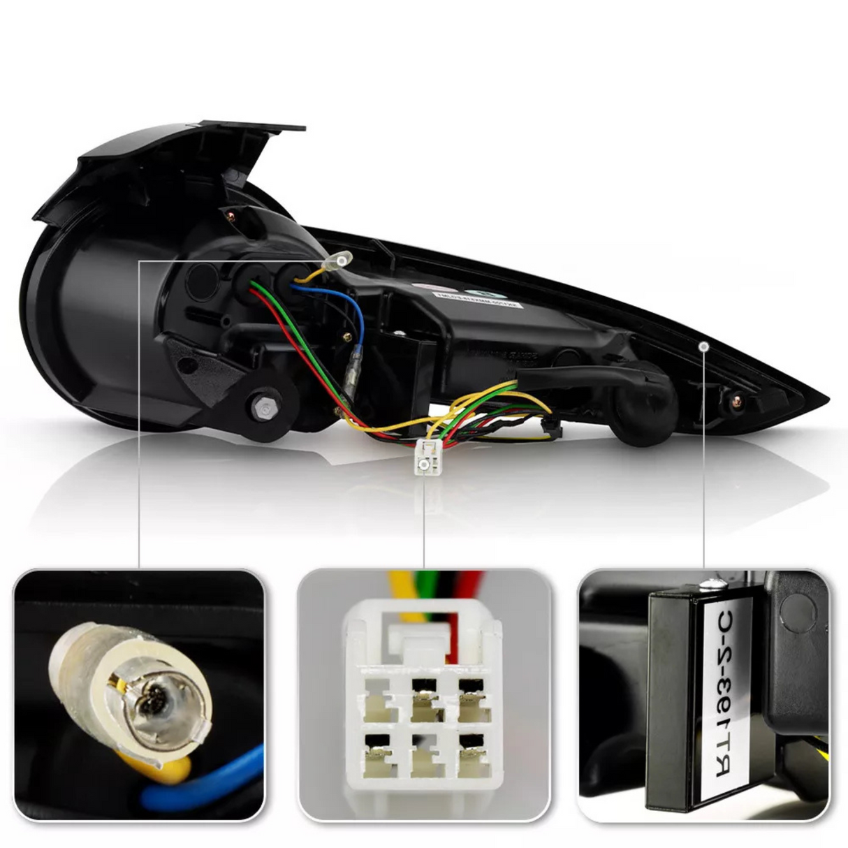 Voll LED Rückleuchten Set Rot-Smoke für Mazda MX5 ND 2015-2023 Dynamischer Blinker