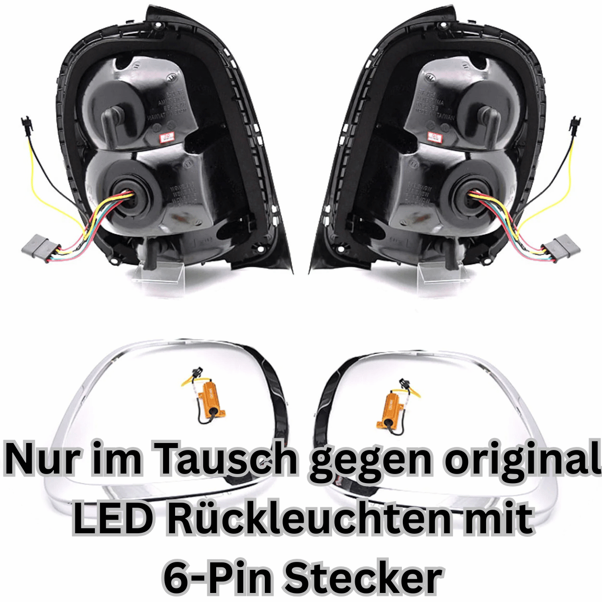 Voll LED Rückleuchten Set Smoke für MINI Cooper F55 F56 F57 2014-2017 6-Pin Dynamischer Blinker & Lightbar