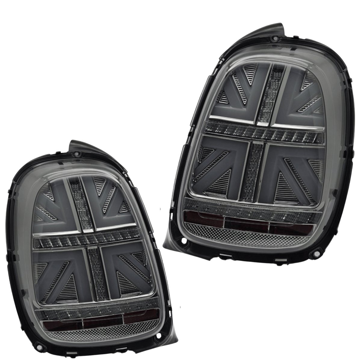 Voll LED Rückleuchten Set Smoke für MINI Cooper F55 F56 F57 2014-2017 6-Pin Dynamischer Blinker & Lightbar