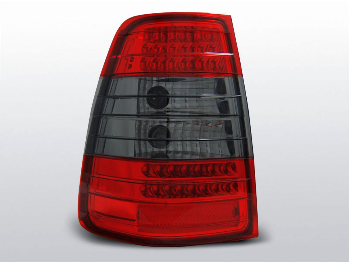LED Rückleuchten in rot matt für Mercedes W124 E-Klasse KOMBI 09.1985-1995 - CR Tuning