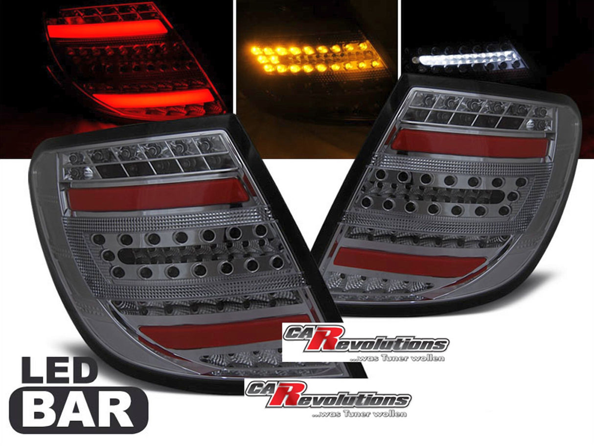 LED Lightbar Rückleuchten smoke Mercedes C-Klasse W204 Kombi 2007-2010 Tuning