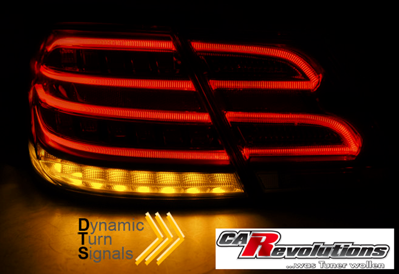 Voll LED Rückleuchten Set Rot für Mercedes E-Klasse W212 Limo 2009–2013 mit LED Lightbar & Dynamischem Blinker